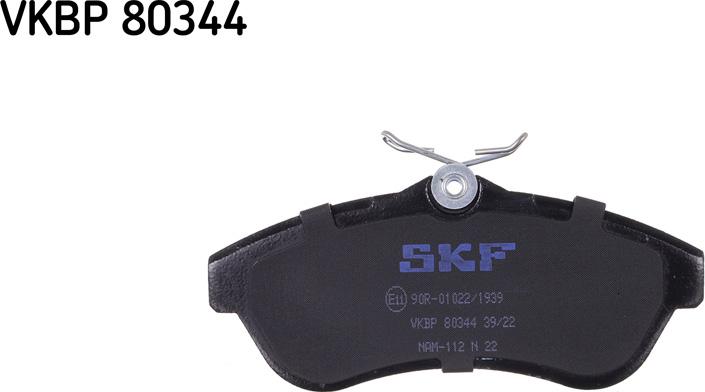 SKF VKBP 80344 - Тормозные колодки, дисковые, комплект unicars.by