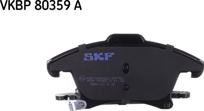 SKF VKBP 80359 A - Тормозные колодки, дисковые, комплект unicars.by