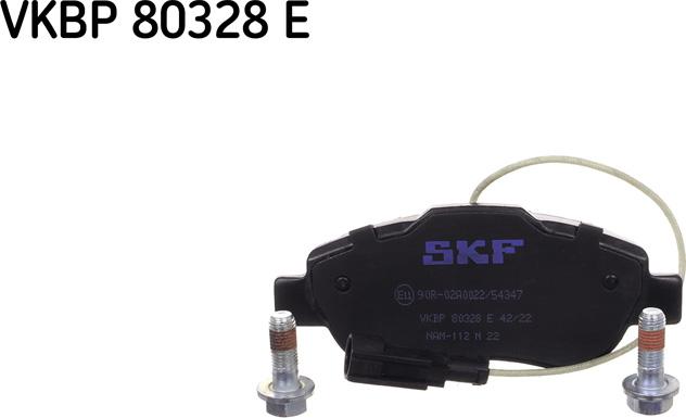 SKF VKBP 80328 E - Тормозные колодки, дисковые, комплект unicars.by