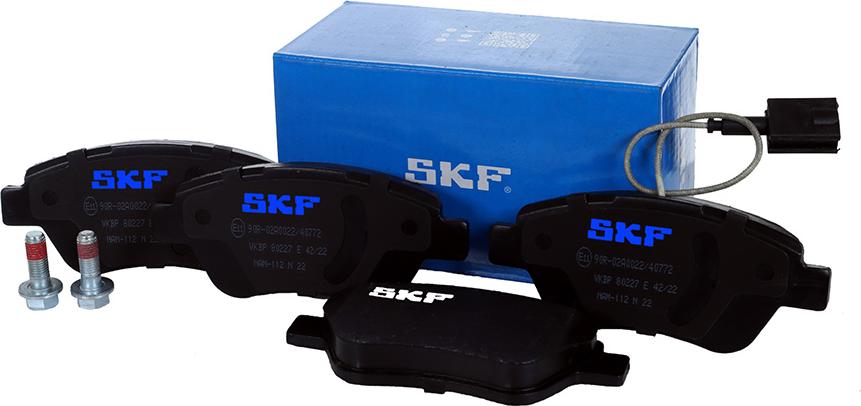 SKF VKBP 80227 E - Тормозные колодки, дисковые, комплект unicars.by