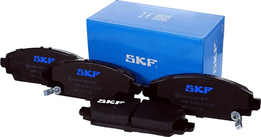 SKF VKBP 81142 A - Тормозные колодки, дисковые, комплект unicars.by