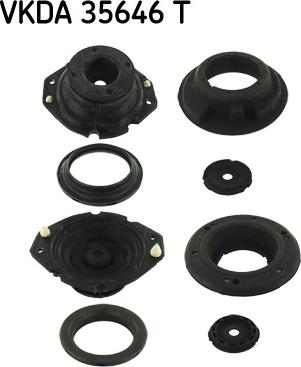 SKF VKDA 35646 T - Опора стойки амортизатора, подушка unicars.by