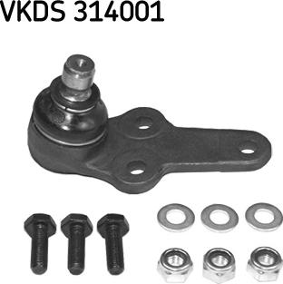 SKF VKDS 314001 - Шаровая опора, несущий / направляющий шарнир unicars.by