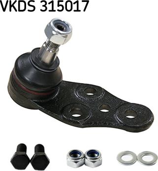 SKF VKDS 315017 - Шаровая опора, несущий / направляющий шарнир unicars.by