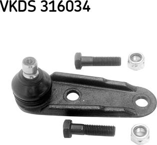 SKF VKDS 316034 - Шаровая опора, несущий / направляющий шарнир unicars.by