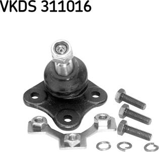 SKF VKDS 311016 - Шаровая опора, несущий / направляющий шарнир unicars.by