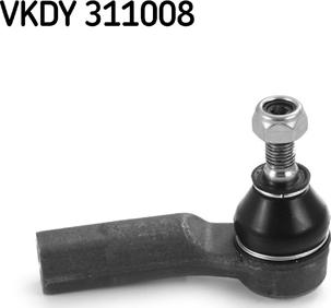 SKF VKDY 311008 - Наконечник рулевой тяги, шарнир unicars.by