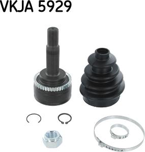 SKF VKJA 5929 - Шарнирный комплект, ШРУС, приводной вал unicars.by