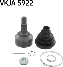 SKF VKJA 5922 - Шарнирный комплект, ШРУС, приводной вал unicars.by