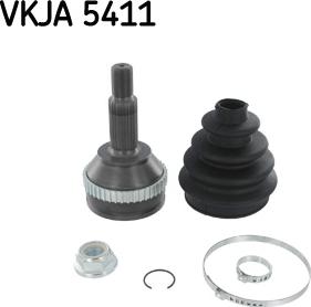 SKF VKJA 5411 - Шарнирный комплект, ШРУС, приводной вал unicars.by