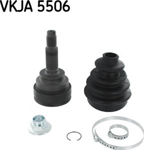 SKF VKJA 5506 - Шарнирный комплект, ШРУС, приводной вал unicars.by