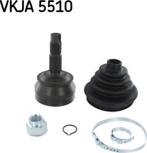 SKF VKJA 5510 - Шарнирный комплект, ШРУС, приводной вал unicars.by