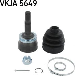 SKF VKJA 5649 - Шарнирный комплект, ШРУС, приводной вал unicars.by