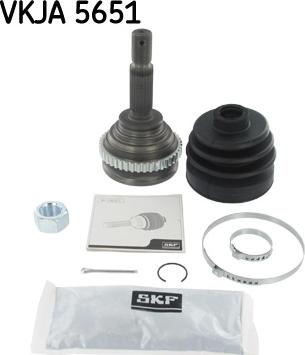 SKF VKJA 5651 - Шарнирный комплект, ШРУС, приводной вал unicars.by