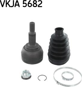 SKF VKJA 5682 - Шарнирный комплект, ШРУС, приводной вал unicars.by