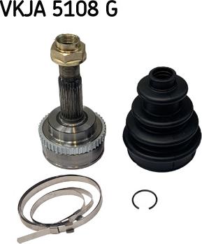 SKF VKJA 5108 G - Шарнирный комплект, ШРУС, приводной вал unicars.by