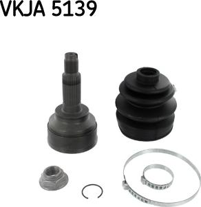 SKF VKJA 5139 - Шарнирный комплект, ШРУС, приводной вал unicars.by