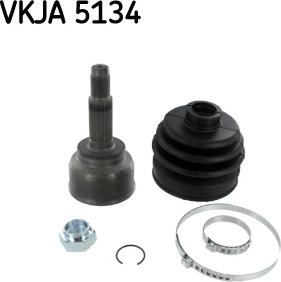 SKF VKJA 5134 - Шарнирный комплект, ШРУС, приводной вал unicars.by