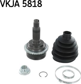 SKF VKJA 5818 - Шарнирный комплект, ШРУС, приводной вал unicars.by