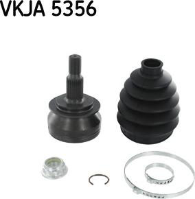 SKF VKJA 5356 - Шарнирный комплект, ШРУС, приводной вал unicars.by