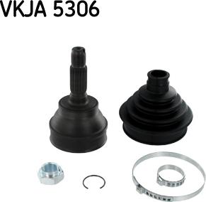 SKF VKJA 5306 - Шарнирный комплект, ШРУС, приводной вал unicars.by