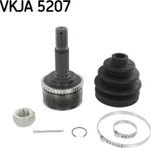 SKF VKJA 5207 - Шарнирный комплект, ШРУС, приводной вал unicars.by