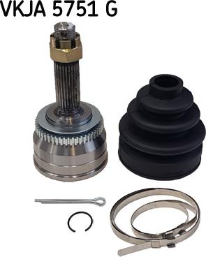 SKF VKJA 5751 G - Шарнирный комплект, ШРУС, приводной вал unicars.by