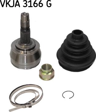 SKF VKJA 3166 G - Шарнирный комплект, ШРУС, приводной вал unicars.by