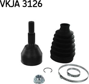 SKF VKJA 3126 - Шарнирный комплект, ШРУС, приводной вал unicars.by