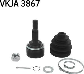 SKF VKJA 3867 - Шарнирный комплект, ШРУС, приводной вал unicars.by