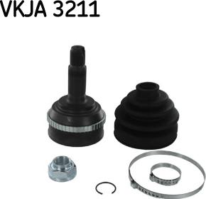 SKF VKJA 3211 - Шарнирный комплект, ШРУС, приводной вал unicars.by