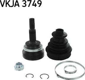 SKF VKJA 3749 - Шарнирный комплект, ШРУС, приводной вал unicars.by