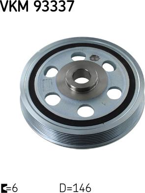 SKF VKM 93337 - Шкив коленчатого вала unicars.by