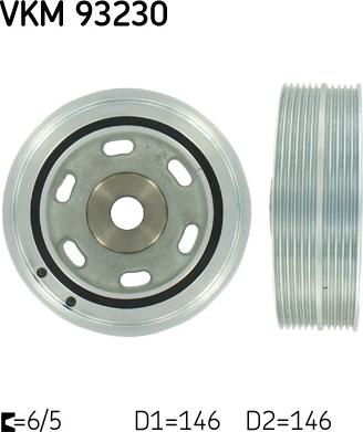 SKF VKM 93230 - Шкив коленчатого вала unicars.by