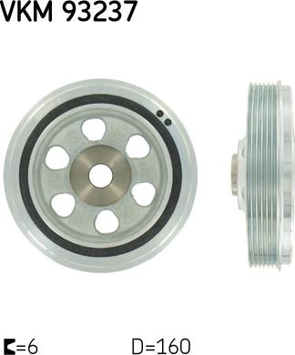 SKF VKM 93237 - Шкив коленчатого вала unicars.by