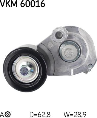 SKF VKM 60016 - Ролик, поликлиновый ремень unicars.by