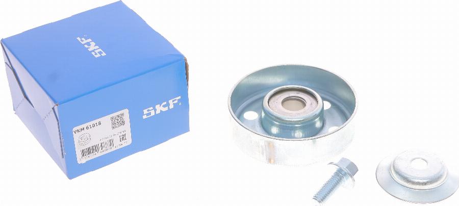 SKF VKM 61018 - Ролик, поликлиновый ремень unicars.by