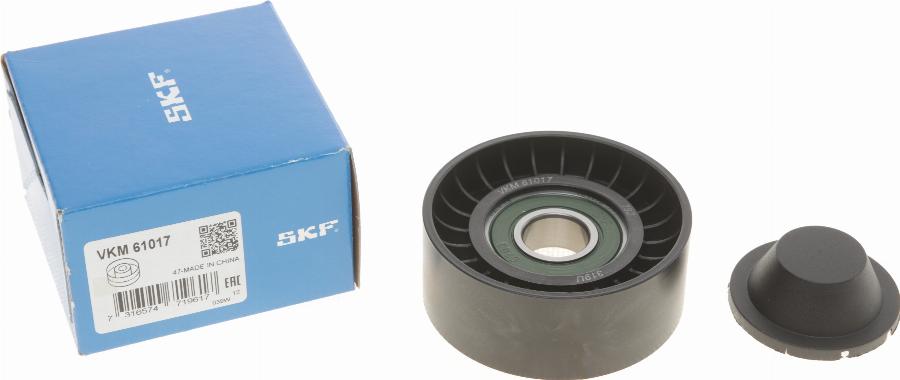 SKF VKM 61017 - Ролик, поликлиновый ремень unicars.by