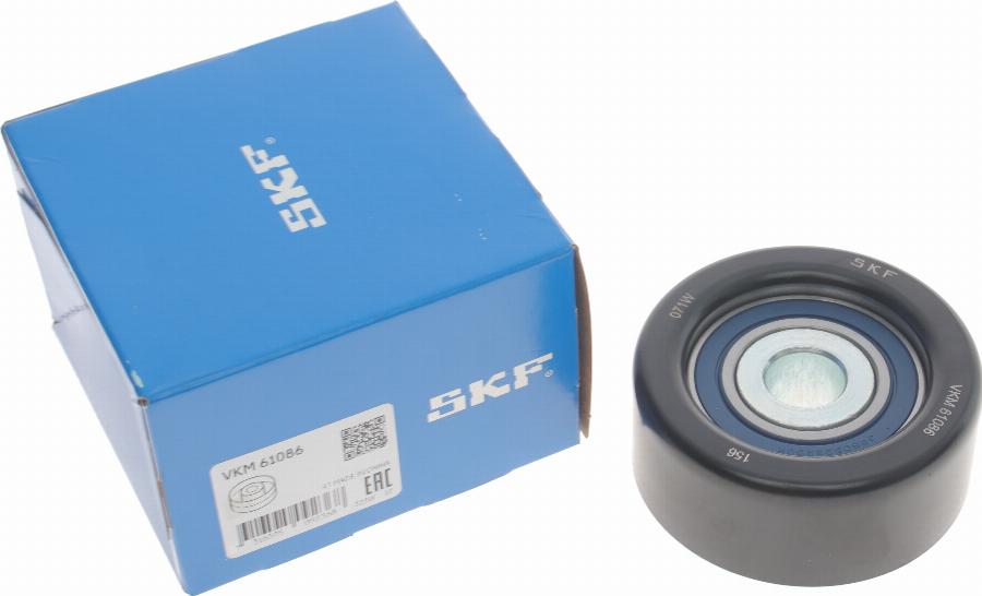 SKF VKM 61086 - Ролик, поликлиновый ремень unicars.by