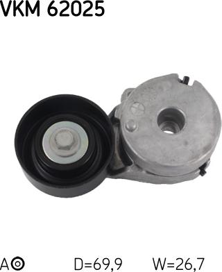 SKF VKM 62025 - Ролик, поликлиновый ремень unicars.by