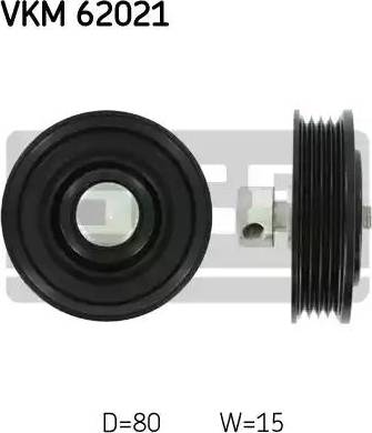 SKF VKM 62021 - Ролик, поликлиновый ремень unicars.by