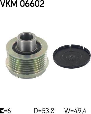 SKF VKM 06602 - Шкив генератора, муфта unicars.by