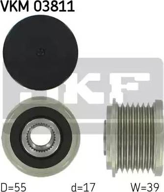 SKF VKM 03811 - Шкив генератора, муфта unicars.by