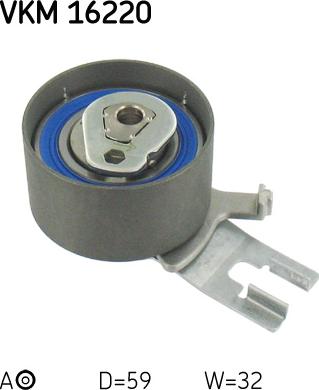 SKF VKM 16220 - Натяжной ролик, зубчатый ремень ГРМ unicars.by