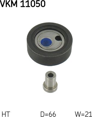 SKF VKM 11050 - Натяжной ролик, зубчатый ремень ГРМ unicars.by