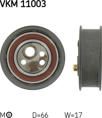 SKF VKM 11003 - Натяжной ролик, зубчатый ремень ГРМ unicars.by