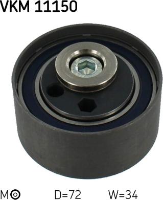 SKF VKM 11150 - Натяжной ролик, зубчатый ремень ГРМ unicars.by