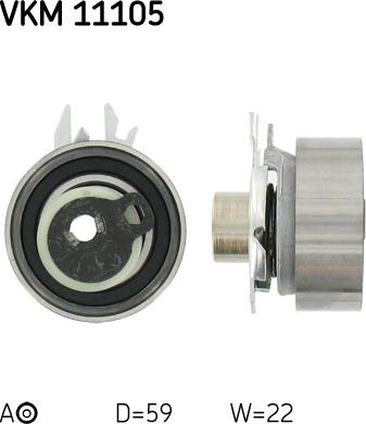 SKF VKM 11105 - Натяжной ролик, зубчатый ремень ГРМ unicars.by