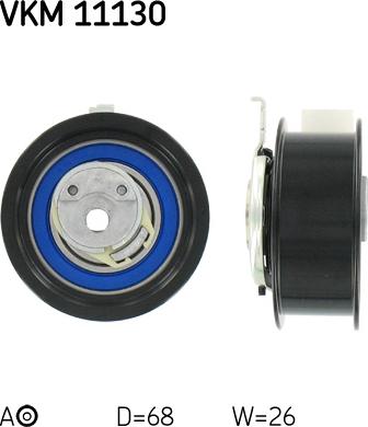 SKF VKM 11130 - Натяжной ролик, зубчатый ремень ГРМ unicars.by