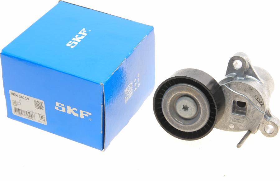 SKF VKM 34119 - Ролик, поликлиновый ремень unicars.by